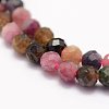 Natural Multicolor Tourmaline Beads Strands G-F460-31-4