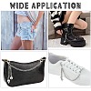 2Pcs Alloy Curb Chain & Heart Boot Strap Chains FIND-CP0003-35-5
