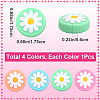 4Pcs 4 Colors Daisy Silicone Joystick Cap FIND-GF0007-37-2