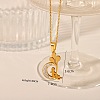 304 Stainless Steel Crystal Rhinestone Pendant Necklaces FS-WG5BCFA-01-1