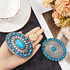 Gorgecraft 2Pcs 2 Styles Zinc Alloy Belt Buckles FIND-GF0006-11-3