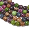 Natural Dyed White Jade Beads Strands GG-CBAEB22-B01-8mm-15-3