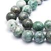 Natural Dioptase Round Beads Strands G-E569-Q01-D-3