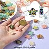 50Pcs Plating Opaque Acrylic Beads MACR-CJ0001-90-9