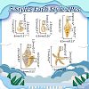 10Pcs 5 Styles Brass Charms KK-AR0004-38-2