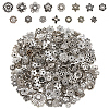 2 Sets Tibetan Style Alloy Bead Caps FIND-SC0019-65AS-1
