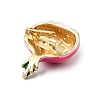 Golden Alloy Enamel Brooch JEWB-K018-32G-G-2