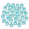 Transparent Spray Painted Glass Beads X-GLAA-T016-04A-1