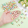 100Pcs Acrylic & ABS Plastic Imitation Pearl Angel Pendants FIND-HY0005-28-3