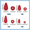 42G 3 Styles ABS Plastic Imitation Pearl Beads FIND-AR0006-05B-2