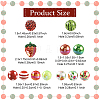 29Pcs 8 Styles Opaque Acrylic Beads MACR-YW0004-80-3