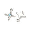 304 Stainless Steel Rhinestone Pendants X-STAS-L308-04A-P-2