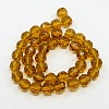 Faceted Glass Round Beads Strands X-GF8mmC13-2
