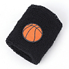 Acrylic Fiber Basketball Pattern Wrist Strap AJEW-WH20006-254-7