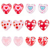12Pcs 6 Colors Glass Enamel Beads LAMP-TA0002-35-2