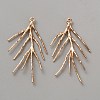 Brass Branch Pendants FIND-WH0148-270KCG-1