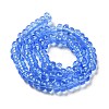 Transparent Glass Beads Strands LAMP-G156-20O-3