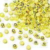 200Pcs Opaque Acrylic Beads MACR-FS0001-87-3