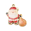 Christmas 304 Stainless Steel Enamel Pendants STAS-B112-02G-02-1