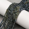 Gradient Color Natural Sapphire Beads Strands G-F803-A01-01A-1