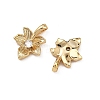 SHEGRACE Brass Micro Pave Clear Cubic Zirconia Charms XGRQ2O693-424G-2