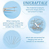 Unicraftale 400Pcs 2 Colors 304 Stainless Steel Flat Head Pins STAS-UN0055-19-5