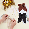 12Pcs 4 Colors Polyester & Iron Alligator Hair Clips PHAR-ME0001-01-5