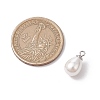 Natural Cultured Freshwater Pearl Teardrop Pendants PALLOY-JF03360-3