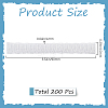 200Pcs PE Makeup Brush Protector Reusable Expandable Mesh Cover MRMJ-GF0001-51C-2