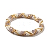 Handmade Braided Glass Seed Beaded Stretch Bracelets for Women BJEW-A012-01B-1