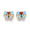 Ion Plating(IP) 304 Stainless Steel Enamel Beads STAS-N114-23H-G-1