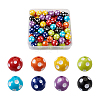 Cheriswelry 80Pcs 8 Colors Opaque Resin Beads RESI-CW0001-06B-23