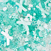 100G Transparent & Opaque Acrylic Beads TACR-TA0001-57C-4