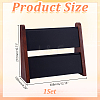 Double-Layer Wooden Jewelry Display Stand ODIS-WH0099-284B-2