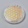 Chakras Themed Natural Quartz Crystal Cabochons LS-G-P001-22A-1