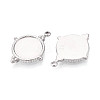 304 Stainless Steel Pendant Cabochon Settings STAS-T065-94P-2