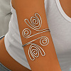 Iron Spiral Flower Upper Arm Cuff Bangles for Women WGE9B06-02-1