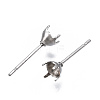 316 Surgical Stainless Steel Stud Earring Setting STAS-S117-023A-3