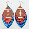 Synthetic Leather Dangle Earrings FS-WG9193E-12-1
