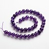 Round Natural Amethyst Gemstone Bead Strands G-J333-01-6mm-2