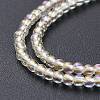 Electroplate Glass Beads Strands EGLA-K014-A-FR05-4