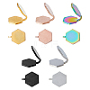 10Pcs 5 Colors 304 Stainless Steel Cuff Earrings EJEW-HS0001-43A-1