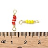 3 Faceted Glass Beads Connector Charms KK-D044-05G-4