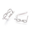 Brass Hoop Earring Findings KK-N267-24P-3