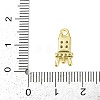 Brass Micro Pave Clear Cubic Zirconia Pendants KK-L238-15G-3