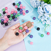 AHADERMAKERS 60pcs 6 colors Resin Rhinestone Beads RESI-GA0001-26-3