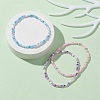 3Pcs 3 Color Glass Seed Beaded Stretch Bracelets Set BJEW-JB09426-4