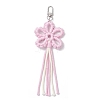 Flower Cotton Threads Pendants Decorations HJEW-TA00399-03-2