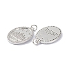 Brass Cubic Zirconia Pendants ZIRC-C022-37P-2