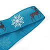 Christmas Burlap Ribbon SRIB-WH0006-15B-2